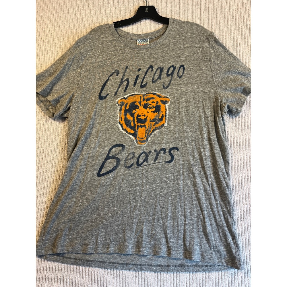 Junk Food T Shirt Mens XXL Chicago Bears Monsters of the Midway Grey Graphic NFL